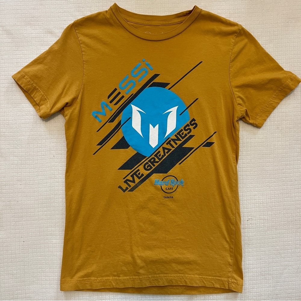Messi Hard Rock Cafe, adult small shirt